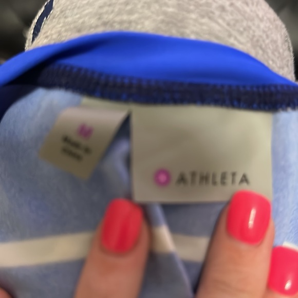 Athlete swim top royal blue, white and black - Picture 3 of 3